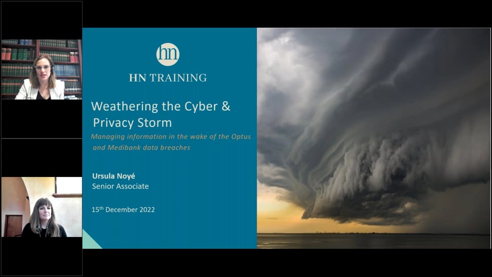 Weathering the Cyber and Privacy Storm (Managing information in the wake of the Optus and Medibank data breaches)