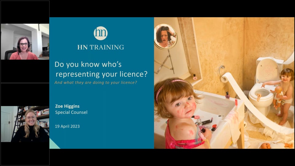 Do you know who's representing your licence?