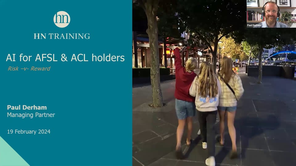 AI for AFSL and ACL holders – Risk -v- Reward