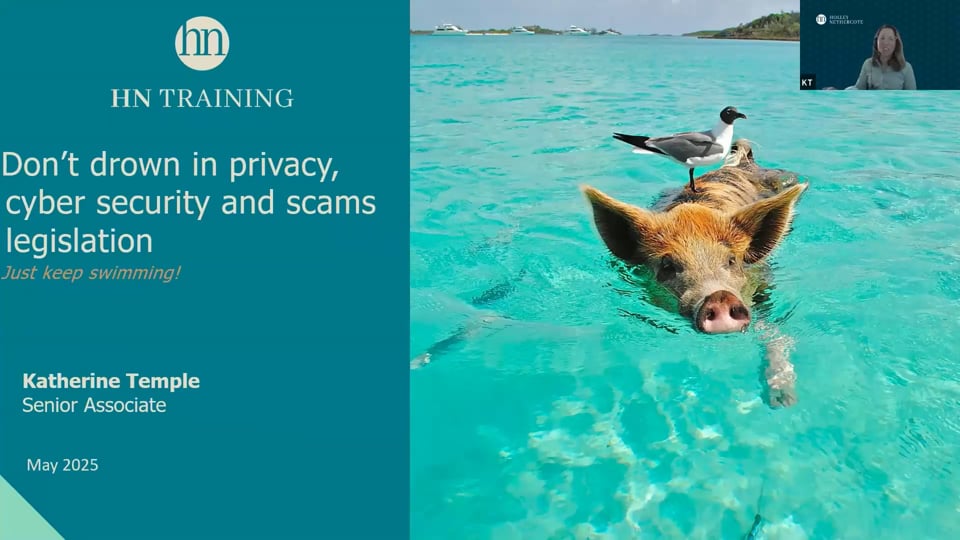 Don’t drown in the Privacy, Cyber and Scams legislation