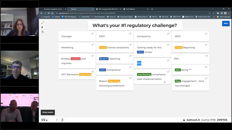 Derivatives Compliance Forum – 24 August 2022