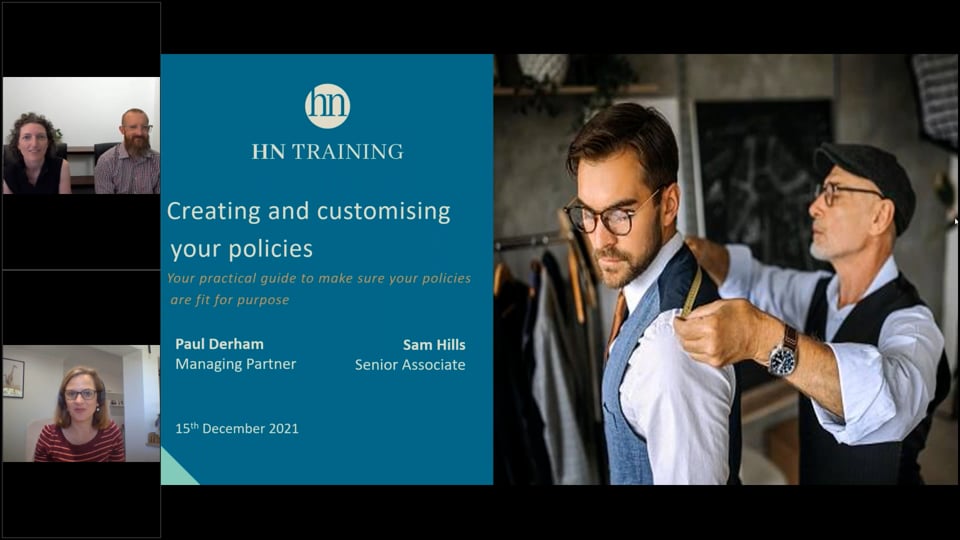 Creating and customising policies – Your practical guide to making sure your polices are fit for purpose